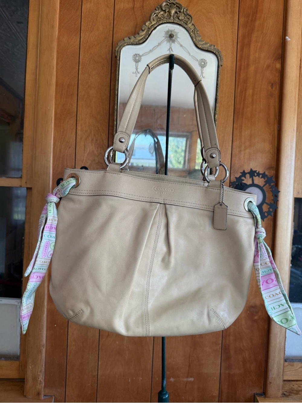 COACH Purse “Kyra” Leather Double Handle Tote Shoulder Bag F13556
